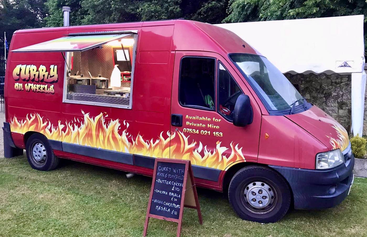 Curry on Wheels catering van